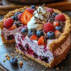 As the sun shines brighter and temperatures rise, the desire for cool, refreshing desserts becomes almost irresistible. Frozen treats, especially during the warmer months, offer a delightful escape from the heat. Among these tempting options, frozen yogurt pies have emerged as a popular choice, combining the creamy indulgence of ice cream with a lighter, healthier profile. One standout recipe in this category is the Berry Bliss Frozen Yogurt Pie, a guilt-free dessert that promises to satisfy your sweet tooth without compromising on nutrition.
