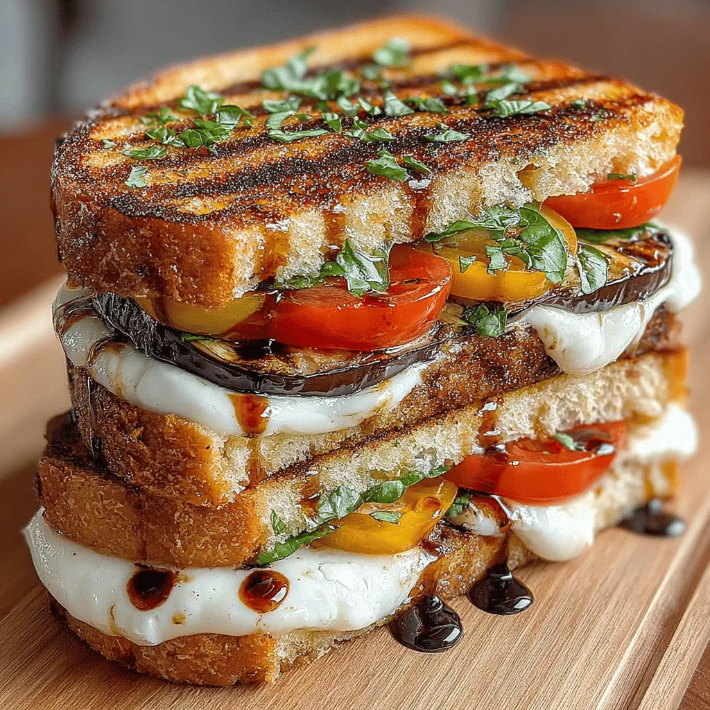 The Eggplant Caprese Grilled Sandwich is an enticing culinary creation that reimagines the traditional Caprese salad, a dish celebrated for its simplicity and fresh flavors. By incorporating smoky, grilled eggplant, this sandwich elevates the classic combination of mozzarella, tomatoes, and basil into a hearty, satisfying meal. Whether you’re a lifelong vegetarian or simply looking for a delightful meatless option, this sandwich offers a perfect balance of taste and nutrition.