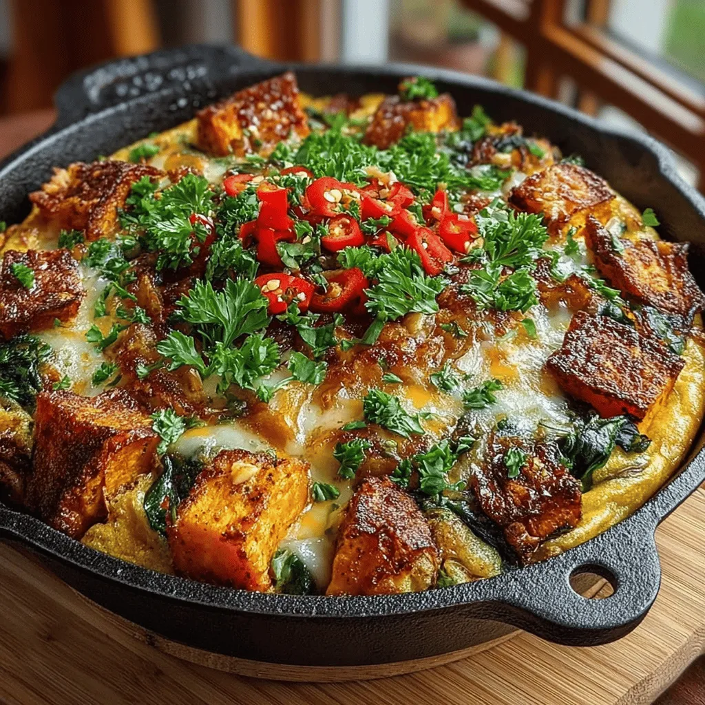 Frittatas are a beloved dish that exemplifies culinary versatility, allowing for a myriad of ingredients and flavor combinations. Originating from Italy, this dish is essentially a baked egg dish that can be served hot or cold, making it ideal for any meal of the day. With their creamy texture and endless customization possibilities, frittatas have become a staple in kitchens around the world. Today, we’re diving into a unique variation: the Spicy Green Chili Sweet Potato Frittata. This dish combines the sweetness of roasted sweet potatoes with the heat of green chilies, creating a delightful balance that tantalizes the taste buds.