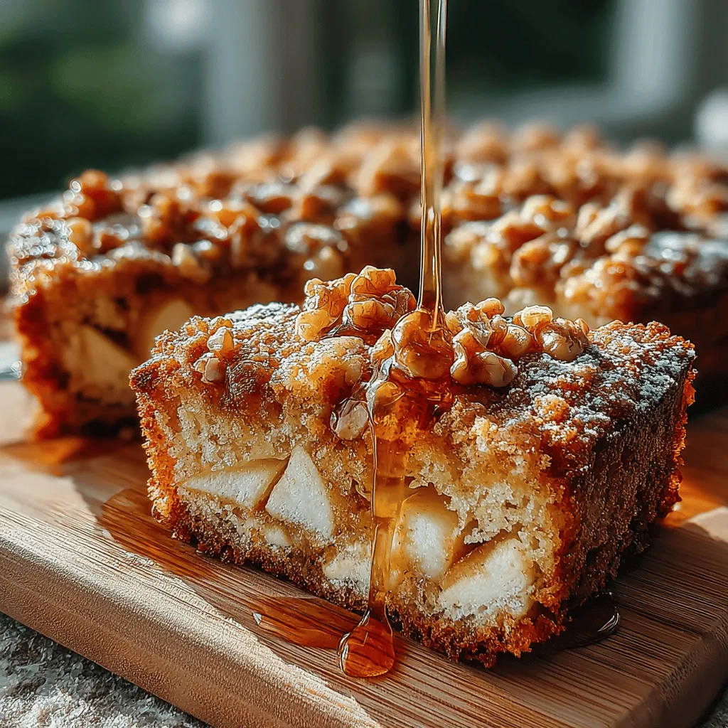 Cinnamon Apple Baked Oat Squares