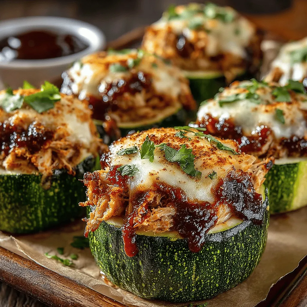 In the quest for healthy and delicious meals, finding creative recipes that bring a burst of flavor without the guilt can often feel like a challenge. This is where the Baked BBQ Chicken Zucchini Cups come into play—a delightful fusion of tender zucchini, savory shredded chicken, and rich barbecue sauce that offers a fresh take on comfort food. Not only do these zucchini cups satisfy your cravings, but they also provide a nutritious alternative to traditional dishes, making them an ideal choice for appetizers or main courses alike. Whether you're planning an intimate dinner, a festive gathering, or simply want to treat yourself to an indulgent yet healthy meal, these Baked BBQ Chicken Zucchini Cups are sure to impress everyone at the table.