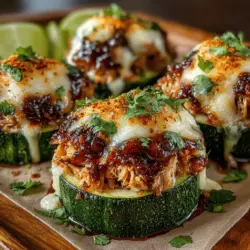 Delicious Baked BBQ Chicken Zucchini Cups