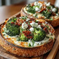 Roasted Garlic and Broccoli Pita Pizza