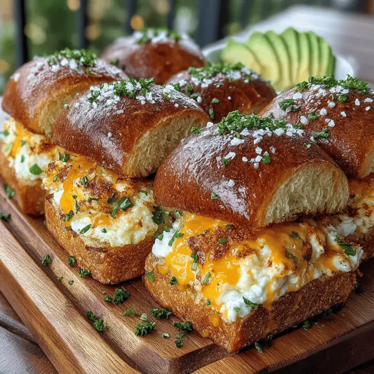 If you’re looking for a delightful twist on your usual breakfast routine, the Spicy Green Chili Egg and Cheese Sliders might just be your new go-to recipe. This dish combines the rich, creamy texture of scrambled eggs with the kick of spicy green chilies, all nestled within soft, fluffy brioche slider buns. Whether you’re hosting a brunch gathering or simply craving a satisfying snack, these sliders offer the perfect balance of flavors and textures that are sure to please everyone at the table.