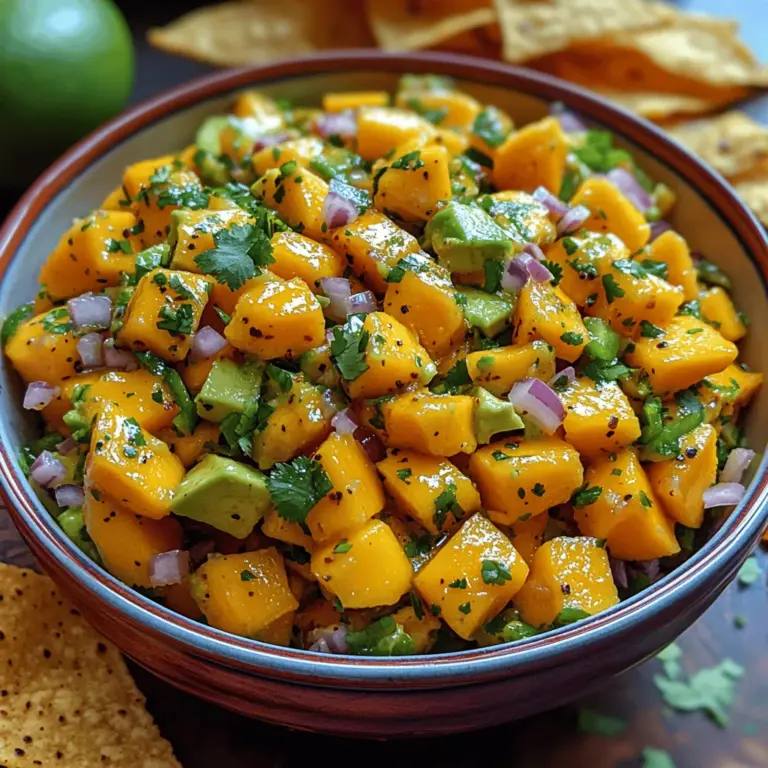 In the world of culinary delights, few dishes can evoke the vibrant and refreshing flavors of the tropics quite like a well-crafted salsa. The Tropical Paradise Mango Avocado Salsa is a perfect example, combining the sweetness of ripe mangoes with the creamy richness of avocados. This salsa not only tantalizes your taste buds but also brings a burst of color to your table, making it an ideal addition for summer gatherings, casual get-togethers, or simply as a delightful snack to enjoy at home.