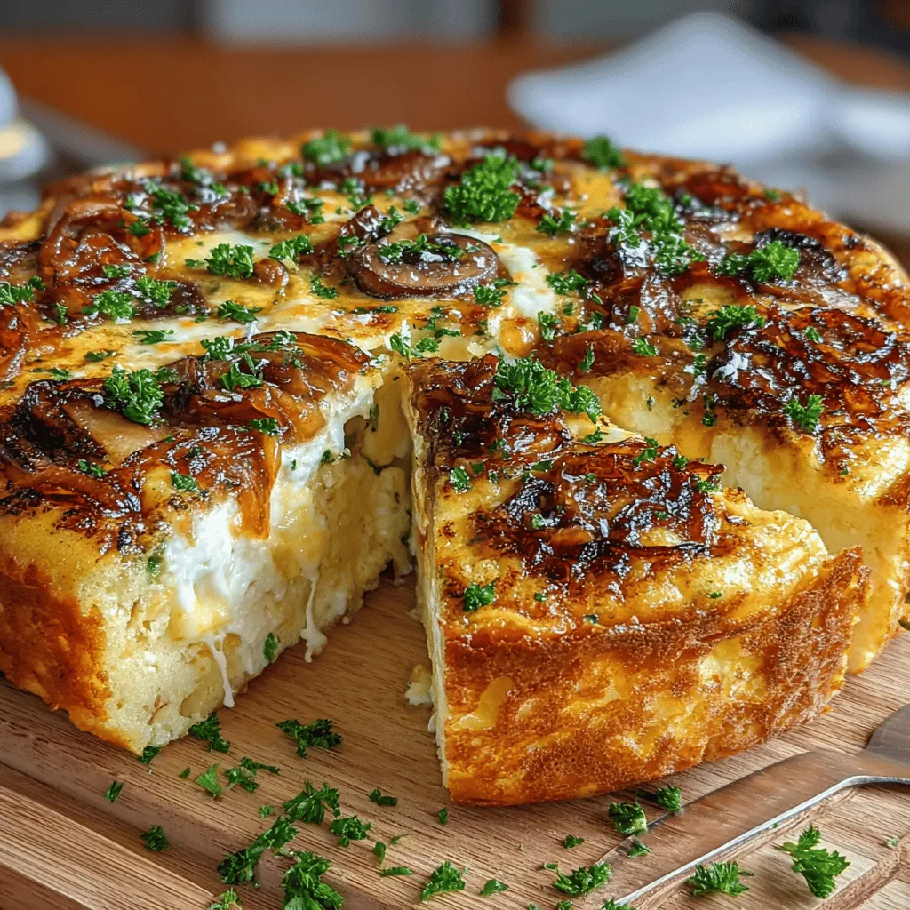 Caramelized Onion and Mushroom Frittata Recipe