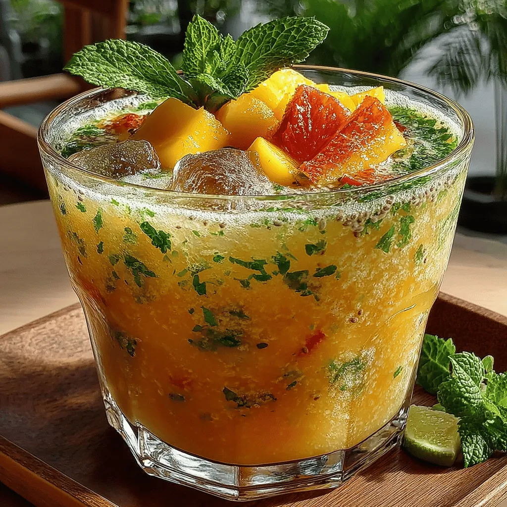 Tropical Chia Coconut Smoothie Recipe