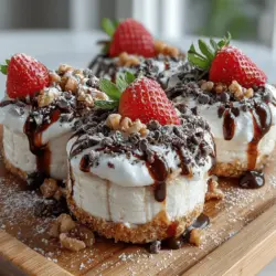 Frozen Yogurt Banana Split Disks offer a delightful and nutritious twist on the classic banana split, making them an ideal treat for both kids and adults. As the temperatures rise, the craving for sweet, cooling desserts often leads us to seek out options that are not only delicious but also healthy. This innovative recipe capitalizes on the natural sweetness of ripe bananas and the creamy texture of Greek yogurt, allowing you to indulge without the guilt associated with traditional ice cream desserts.