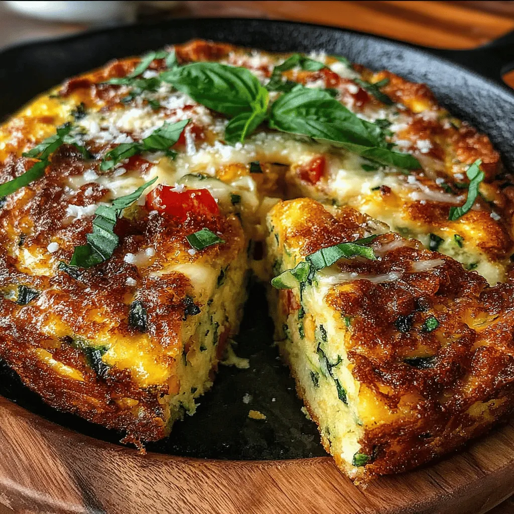 Embark on a culinary adventure with the Zesty Zucchini Tomato Cheddar Frittata, a dish that harmoniously blends fresh vegetables with rich flavors. This versatile frittata is perfect for breakfast, brunch, or a light dinner, making it an excellent choice for any meal of the day. It is not only easy to prepare, but it also offers a nutritional boost, helping you incorporate more vegetables into your diet while satisfying your taste buds.