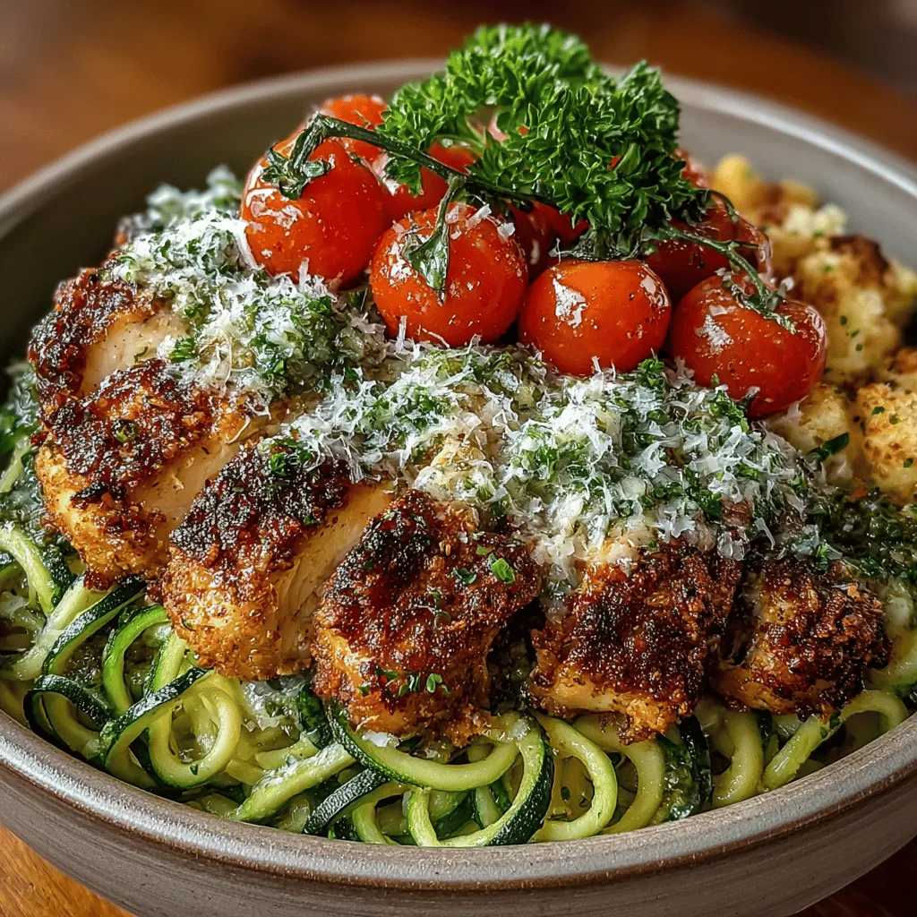 In recent years, the trend towards healthy, low-carb meals has gained immense popularity among health-conscious individuals and food enthusiasts alike. With a growing awareness of the impact of diet on overall well-being, many are turning to innovative culinary alternatives that not only align with their dietary goals but also deliver exciting flavors. One such alternative is zoodles—zucchini noodles that serve as a nutritious substitute for traditional pasta. This recipe for Lemon Garlic Chicken Zoodle Bowls embodies the essence of this trend, featuring fresh ingredients, vibrant flavors, and a quick preparation method that makes it perfect for busy weeknights.
