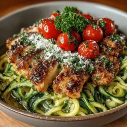 Lemon Garlic Chicken Zoodle Bowls: A Delicious and Healthy Delight