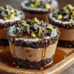 In the realm of frozen treats, finding a balance between indulgence and health can be a delightful challenge. Many of us crave something sweet and refreshing, especially during the warm months or after a strenuous workout, but we often struggle with the guilt that comes from indulging in traditional desserts. Enter Frosty Chocolate Pistachio Yogurt Delights—a mouthwatering frozen dessert that harmoniously combines the rich flavors of chocolate with the satisfying crunch of pistachios, all while leveraging the creamy goodness of Greek yogurt. This delectable treat is not only a feast for the senses but also a guilt-free option for those seeking a healthier lifestyle.