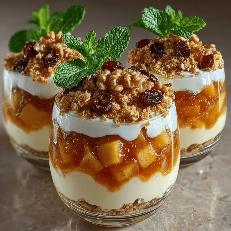 In the quest for a nutritious and satisfying breakfast, the Apple Yogurt Crunch Bowls stand out as a top contender. This delightful recipe combines the creamy richness of Greek yogurt, the crispness of fresh apples, and the satisfying crunch of granola, resulting in a dish that checks all the boxes for a healthy meal or snack. Whether you're rushing out the door in the morning or seeking a wholesome option for an afternoon pick-me-up, these bowls are quick to prepare and offer a delightful explosion of flavors and textures.