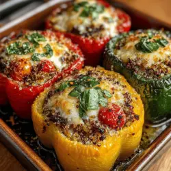 Stuffed Neapolitan Bell Peppers Recipe