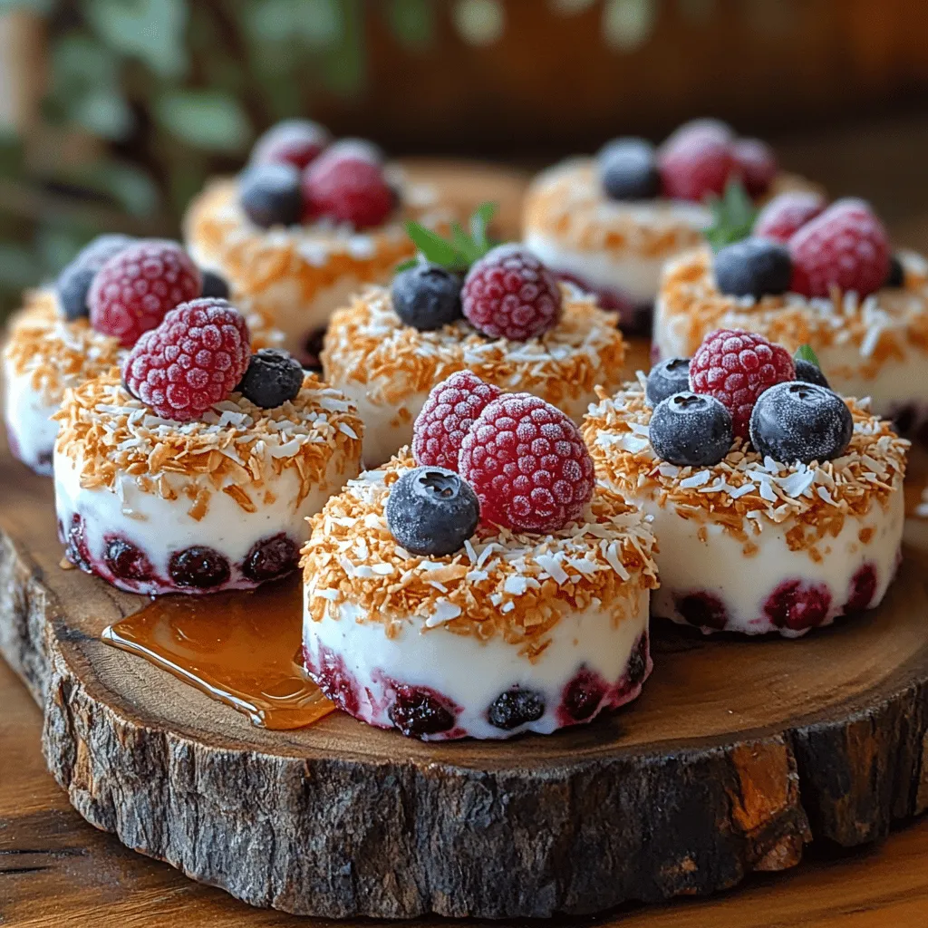 When it comes to molding your Frozen Berry Coconut Yogurt Coins, you have a couple of excellent options: mini muffin tins and silicone molds. Both choices have their merits, allowing you to create perfectly portioned yogurt coins that are easy to pop out and enjoy.