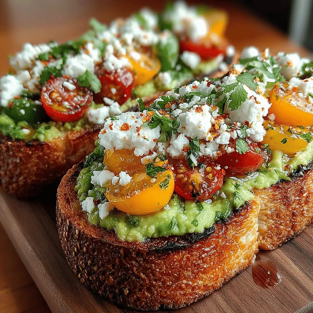 Dive into the vibrant world of flavors with our Grilled Corn and Feta Avocado Toast recipe. This delightful dish marries the creamy texture of ripe avocados with the sweet, smoky notes of grilled corn, all crowned with tangy feta cheese and fresh cherry tomatoes. Whether you’re looking for a satisfying brunch option or a light, nutritious lunch, this recipe delivers on all fronts. Not only is it a feast for the eyes with its bright colors and textures, but it also provides a healthful boost to your day, making it a perfect choice for anyone seeking a balance of taste and nutrition.