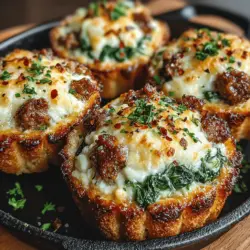 When it comes to quick meal solutions that don’t compromise on flavor or nutrition, Mini Chicken & Spinach Skillet Cups stand out as a versatile and appealing option. This delightful dish combines the wholesome goodness of chicken and spinach with the comfort of cheesy, biscuit-like cups, making it a perfect choice for busy weeknights, casual gatherings, or as a tasty appetizer for your next party. The best part? They can be prepared in under 30 minutes, allowing you to serve a satisfying meal without spending hours in the kitchen.