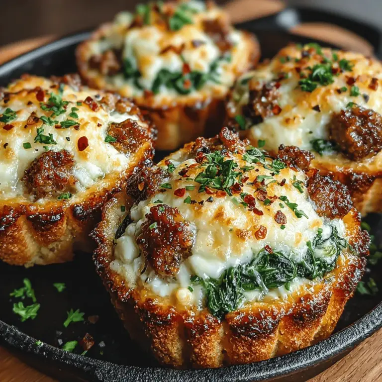 When it comes to quick meal solutions that don’t compromise on flavor or nutrition, Mini Chicken & Spinach Skillet Cups stand out as a versatile and appealing option. This delightful dish combines the wholesome goodness of chicken and spinach with the comfort of cheesy, biscuit-like cups, making it a perfect choice for busy weeknights, casual gatherings, or as a tasty appetizer for your next party. The best part? They can be prepared in under 30 minutes, allowing you to serve a satisfying meal without spending hours in the kitchen.