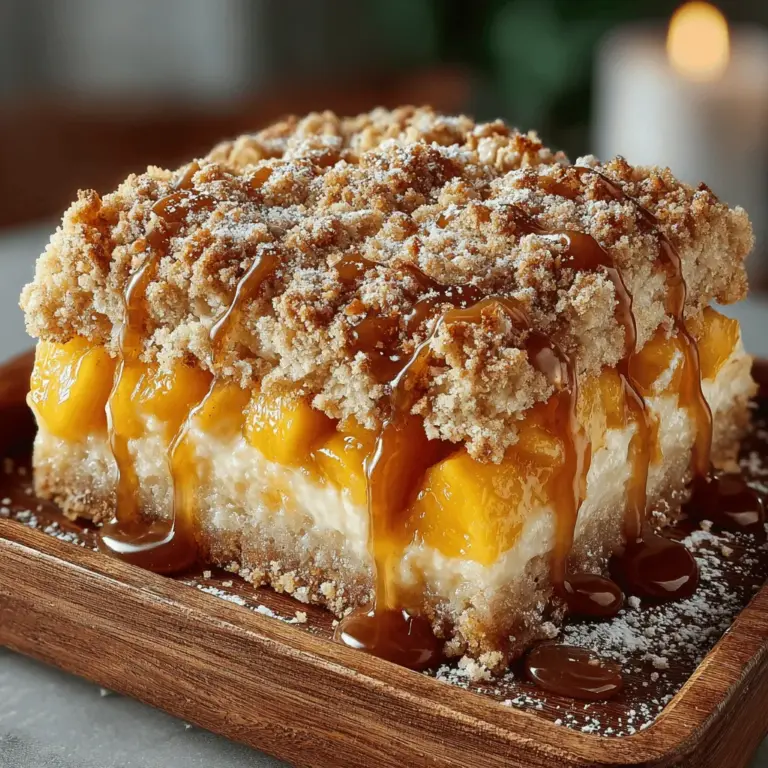 As summer approaches and the sun begins to warm the days, the desire for light, fruity desserts grows. Among the myriad of sweet treats that celebrate the season, Gooey Peach Bliss Bars stand out as a delightful option. These bars combine the comforting elements of a buttery crust, a luscious peach filling, and a crunchy oat topping, making them a perfect addition to any summer gathering, family picnic, or simply a sweet indulgence enjoyed at home.