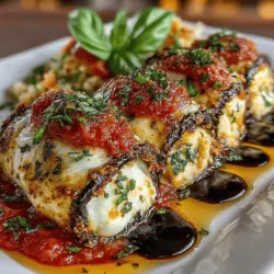 Cheesy Eggplant Lasagna Roll Ups