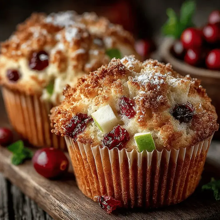 Muffins are often celebrated for their versatility and convenience, making them a beloved choice for breakfast, snacks, or even dessert. Whether you prefer them sweet or savory, muffins can adapt to any palate or occasion. Among the myriad of muffin flavors, the combination of apples and cranberries stands out, particularly as we transition into the fall season. This duo not only offers a burst of vibrant color and flavor but also provides a delightful balance of sweetness and tartness that is hard to resist.
