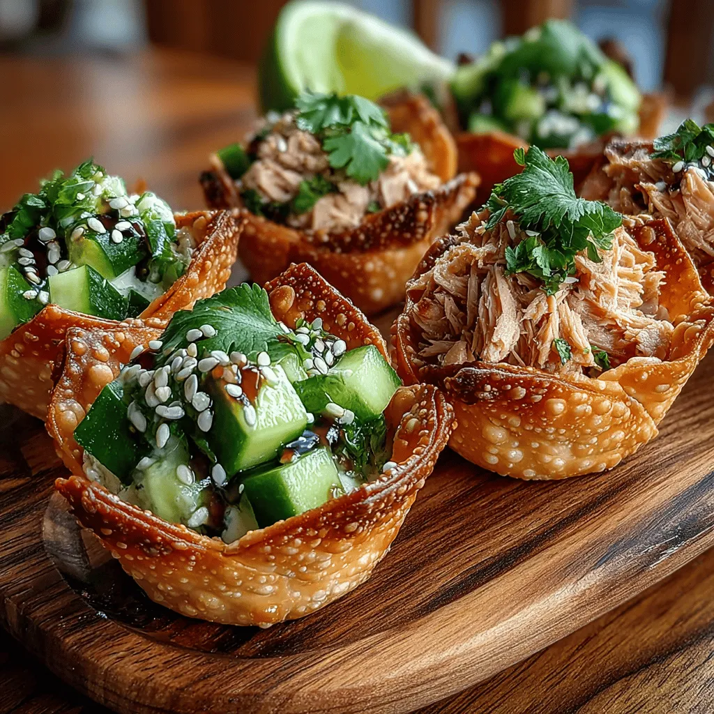 If you're searching for a fresh, flavorful appetizer that will impress your guests and satisfy your taste buds, look no further than Mini Tuna Avocado Wonton Cups. These bite-sized delights are not only visually appealing but also pack a punch in terms of flavor and nutrition. The creamy avocado combined with savory tuna creates a balanced dish that is both satisfying and health-conscious. With a delightful crunch from the baked wonton cups, these appetizers are perfect for gatherings, parties, or even a light snack.