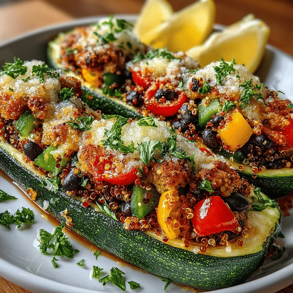 As you embark on the culinary journey of preparing Zesty Quinoa-Stuffed Zucchini Boats, it's essential to understand the nutritional benefits of the key ingredients. Zucchini, with its high water content, is a fantastic way to add volume to meals without adding excessive calories. This makes it a staple in many healthy eating plans, especially for those looking to increase their vegetable intake.