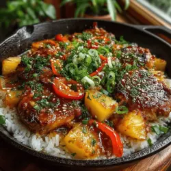 Sweet and Spicy Pineapple Chicken is a delightful dish that brings together a vibrant medley of flavors, perfect for any occasion. Whether you're looking to impress guests at a dinner party or just want a quick and delicious meal on a weeknight, this recipe stands out for its unique combination of sweet pineapple and spicy seasonings. The balance of flavors not only tantalizes the taste buds but also creates a memorable dining experience that you and your loved ones will want to savor time and time again.