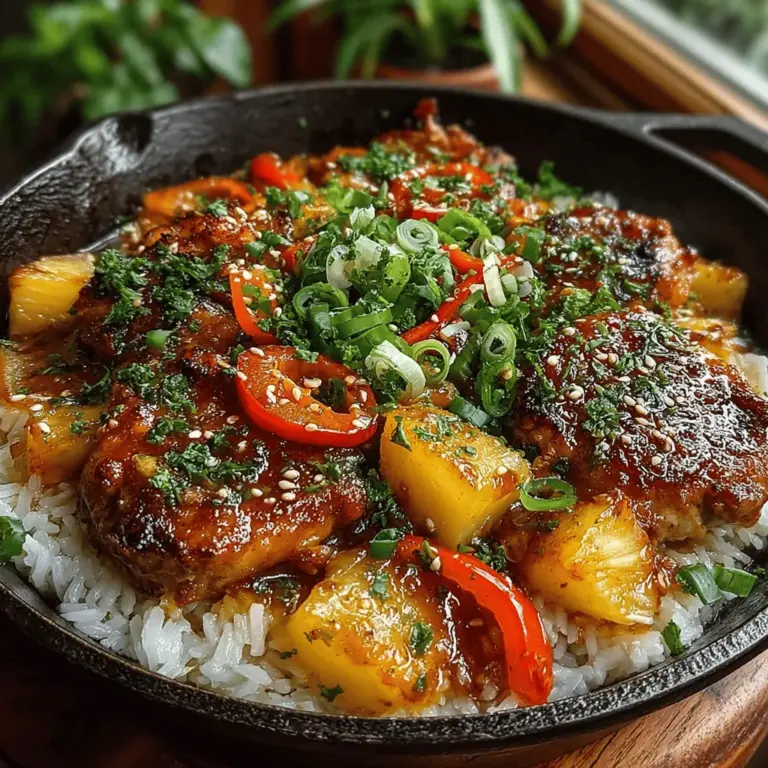 Sweet and Spicy Pineapple Chicken is a delightful dish that brings together a vibrant medley of flavors, perfect for any occasion. Whether you're looking to impress guests at a dinner party or just want a quick and delicious meal on a weeknight, this recipe stands out for its unique combination of sweet pineapple and spicy seasonings. The balance of flavors not only tantalizes the taste buds but also creates a memorable dining experience that you and your loved ones will want to savor time and time again.