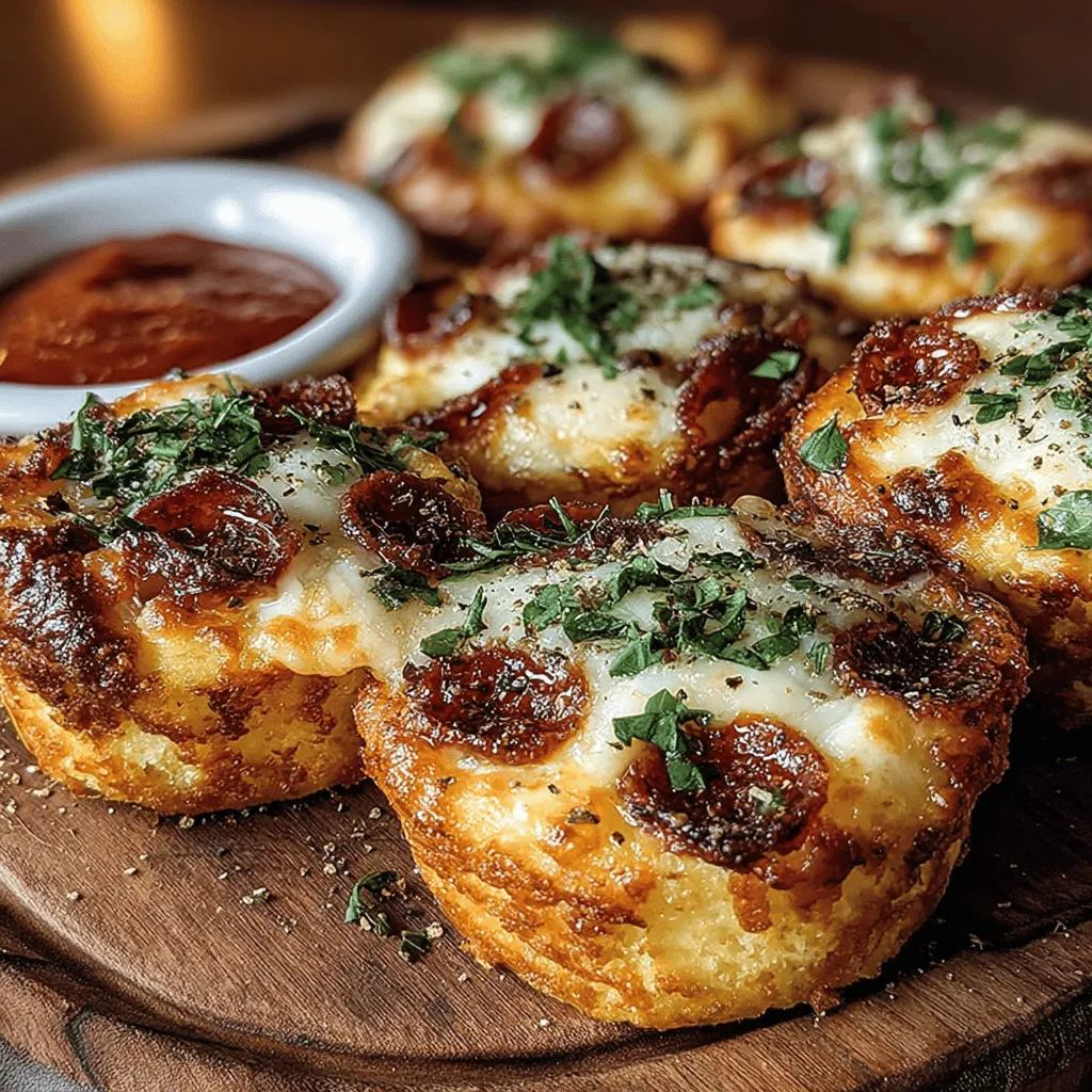 Mini Pepperoni Pasta Pie Bites are the perfect fusion of two beloved comfort foods: pasta and pizza. Ideal for gatherings, parties, or even a cozy family dinner, these delightful bites encapsulate the cheesy goodness of pizza in a fun, bite-sized form. Whether you're hosting friends for a game night or simply looking for a creative way to serve dinner, these Mini Pasta Pie Bites are sure to be a hit with guests of all ages. The simplicity of this recipe allows for easy preparation without sacrificing flavor, making it a go-to option for busy cooks who want to impress.
