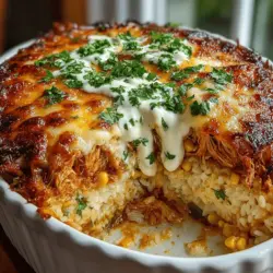 Spicy Green Chili Chicken & Rice Casserole