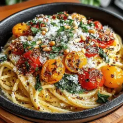 Zesty Lemon Basil Chickpea Pasta Recipe