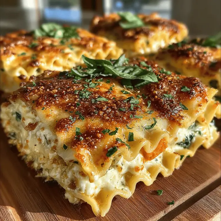 One of the standout ingredients in this lasagna is butternut squash, a nutrient-dense vegetable that is often celebrated for its sweet, nutty flavor and smooth texture. Rich in vitamins A and C, butternut squash supports immune function and contributes to healthy skin. It is also an excellent source of fiber, promoting digestive health and keeping you feeling full longer. This makes it a fantastic addition to a lasagna, adding not only flavor but also substance.