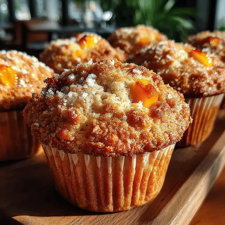 Fresh peaches bring a unique flavor profile that is both sweet and slightly tangy, adding a delightful twist to baked goods. Their juicy texture and fragrant aroma evoke the essence of summer, making them a seasonal favorite. Fresh peaches are typically available from late spring through early autumn, allowing you to enjoy their lusciousness at its peak. When incorporated into recipes, these vibrant fruits not only enhance the taste but also contribute to the overall appeal of the dish.