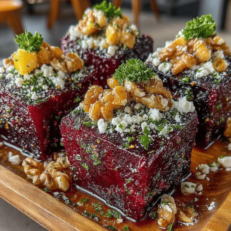 When it comes to vibrant, healthful dishes that tantalize the taste buds, Maple Magic Beets with Feta is a standout recipe that effortlessly combines sweet and savory flavors. This dish not only showcases the natural sweetness of roasted beets but also introduces a creamy, tangy element from feta cheese, creating a perfect balance in every bite. Whether served as a side or a light main course, its colorful presentation and delightful taste make it a crowd-pleaser at any gathering.