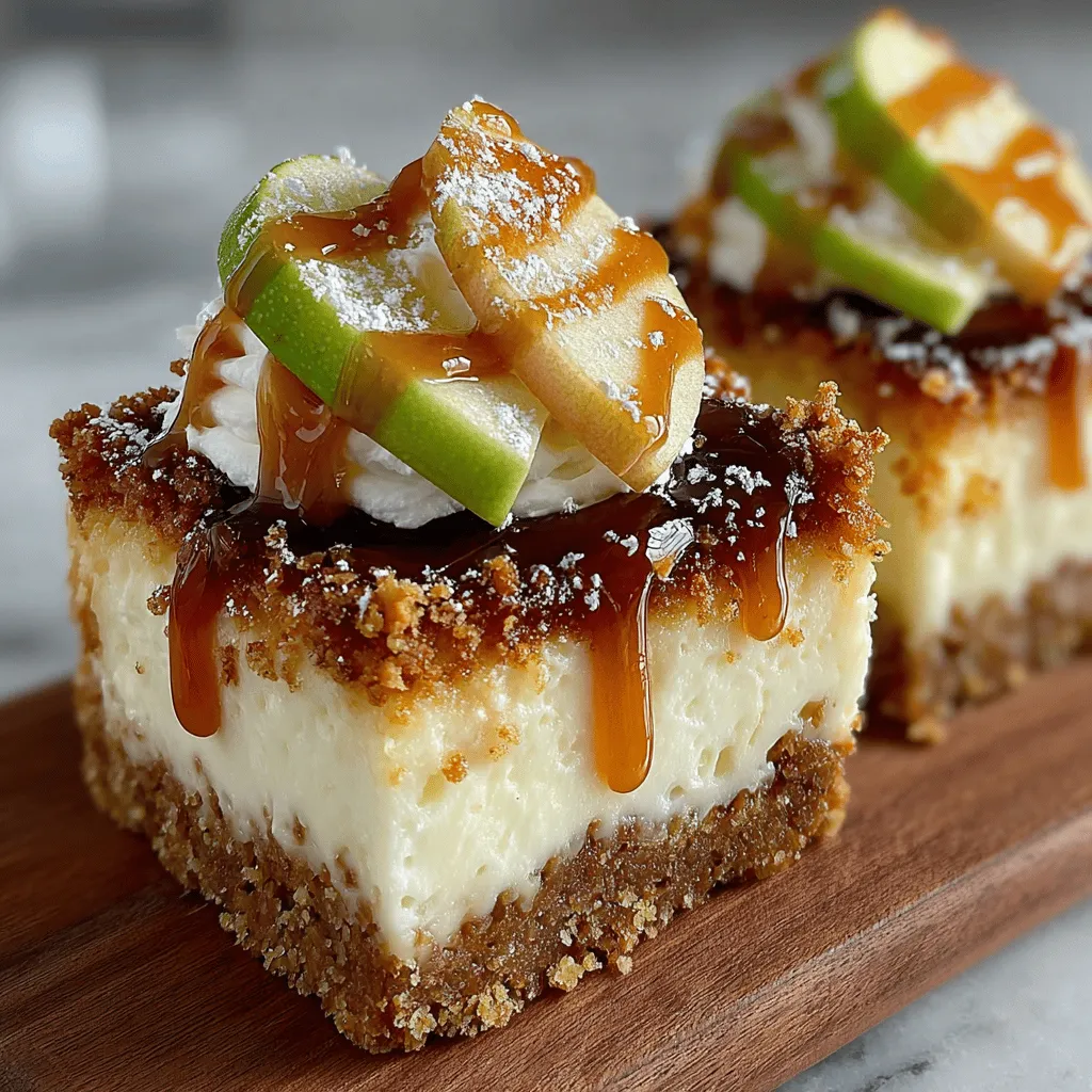 As the leaves begin to change and the crisp autumn air settles in, there’s nothing quite like indulging in a warm, comforting dessert that captures the essence of the season. Enter Caramel Apple Cinnamon Cheesecake Bars—a delightful treat that marries the rich flavors of fall with the creamy decadence of cheesecake. These bars boast a harmonious blend of sweet and tart apples, smooth cheesecake filling, and a luscious caramel drizzle that makes for an irresistible dessert option at any autumn gathering or holiday celebration.