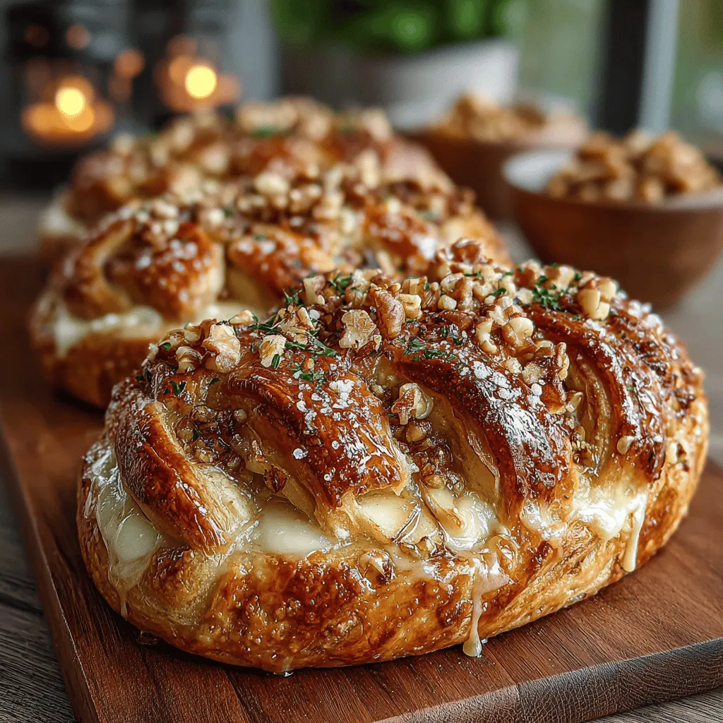 The appeal of Apple Brie Puff Pastry Braids lies in their harmonious blend of flavors. The tartness of apples balances the creamy richness of Brie cheese, while the flaky, buttery puff pastry adds a delightful crunch. This dish allows for versatility in serving; it can be enjoyed warm as an elegant starter, served at a brunch table alongside other pastries, or even as a sweet treat drizzled with honey for dessert. With its impressive presentation and mouthwatering taste, this recipe is sure to become a favorite among family and friends.