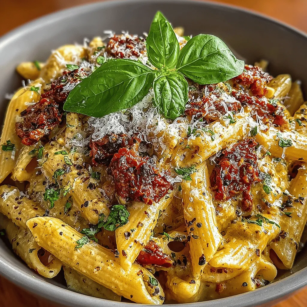 Creamy Sun-Dried Tomato Penne Pasta is a delightful dish that perfectly marries rich, savory flavors with a comforting, creamy texture. This recipe has gained popularity among home cooks and food enthusiasts alike, thanks to its ability to transform simple ingredients into a gourmet experience. The dish features a luxuriously creamy sauce that envelops each piece of penne pasta, while the sun-dried tomatoes add a concentrated burst of flavor and a subtle sweetness that elevates the entire meal. Whether you’re preparing a weeknight dinner, celebrating a special occasion, or simply looking for an easy meal prep option, this pasta dish is sure to impress.