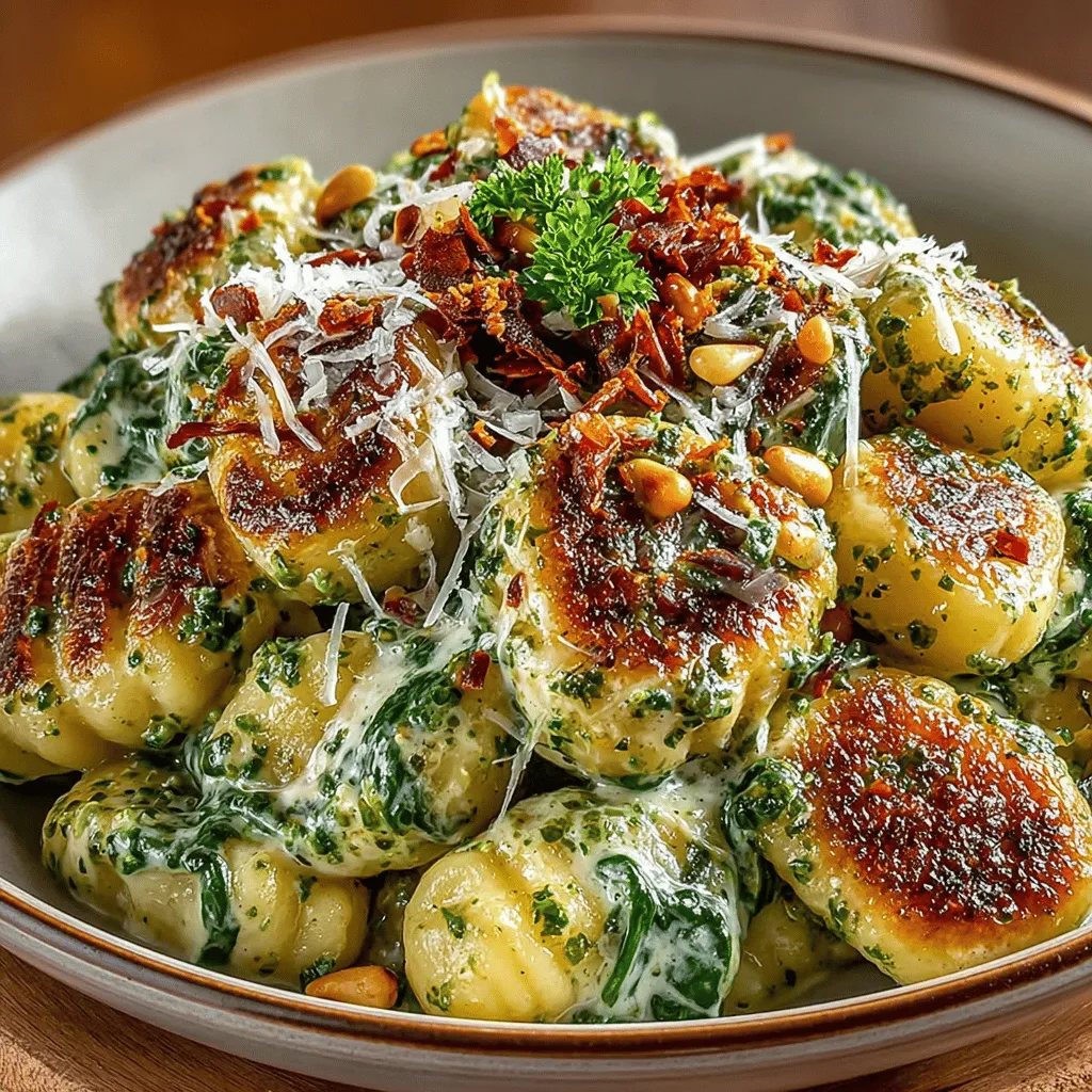 Creamy Pesto Gnocchi with Spinach Delight – A Culinary Experience