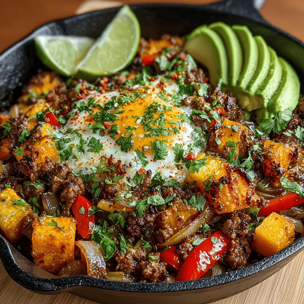 Hearty Turkey and Sweet Potato Skillet Dinner