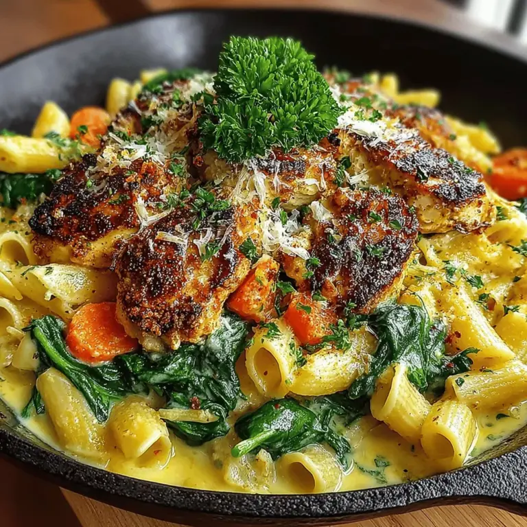 Welcome to the comforting world of creamy pasta dishes, where flavors meld together to create a harmonious and satisfying meal. One such dish that stands out is the Creamy Chicken and Spinach Pasta Skillet. This delectable recipe embodies the essence of a one-pan meal, brilliantly combining protein, vegetables, and carbohydrates into an easy-to-make dish that promises to please even the pickiest eaters. Whether you're cooking for a busy weeknight family dinner or preparing a special meal for guests, this skillet recipe is sure to impress.