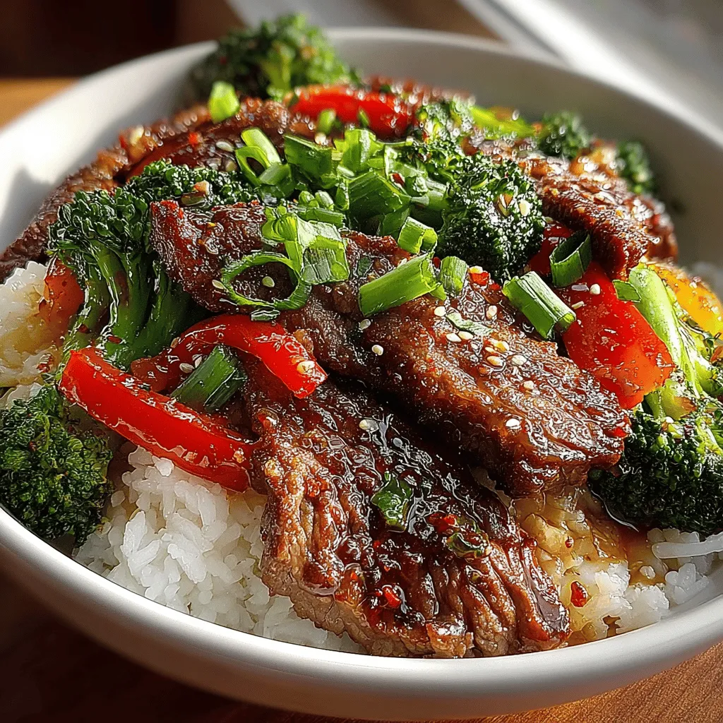 Sizzling Beef & Broccoli Delight is a vibrant and flavorful dish that brings together tender strips of beef, crisp broccoli, and colorful bell peppers, all bathed in a savory sauce that tantalizes the taste buds. This beloved recipe is not only quick and easy to prepare but also packed with essential nutrients, making it an ideal choice for busy weeknights or special family gatherings. With its appealing presentation and robust flavors, it's no wonder that Sizzling Beef & Broccoli Delight has become a staple in kitchens around the world.