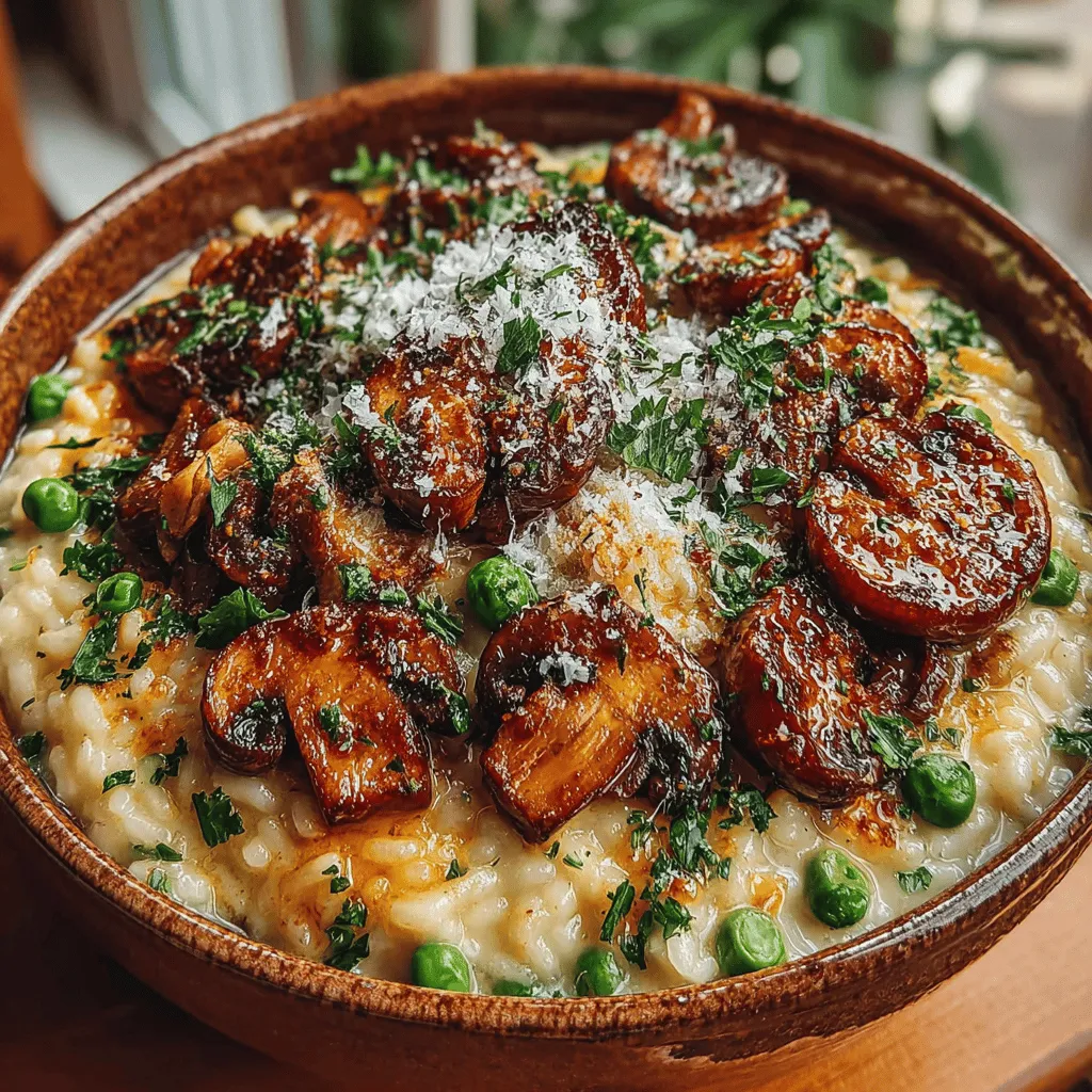 Risotto, a classic Italian dish revered for its creamy texture and rich flavor, has captured the hearts of food enthusiasts around the globe. This culinary masterpiece is not only a staple in Italian cuisine but also a versatile option for both everyday meals and special occasions. Among the many variations of risotto, the Luscious Creamy Mushroom Risotto with Peas & Cheese stands out as a particularly delightful rendition. By integrating earthy mushrooms, vibrant green peas, and a generous helping of Parmesan cheese, this dish elevates the traditional recipe into a comforting and luxurious experience that is bound to impress family and friends alike.