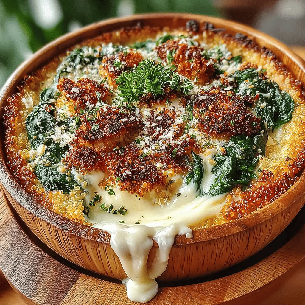 When it comes to preparing a meal that combines simplicity, nutrition, and comfort, the One-Pot Cheesy Quinoa and Spinach Casserole stands out as a perfect choice. This dish epitomizes home-cooked goodness, offering a hearty and satisfying meal that caters to busy lifestyles without compromising on health. Packed with wholesome ingredients and bursting with flavor, this casserole is not only easy to make but also a delightful way to incorporate nutrient-dense foods into your diet.