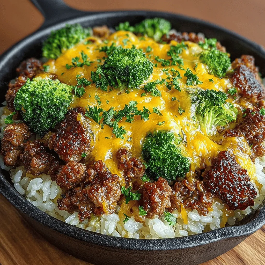 In the hustle and bustle of contemporary life, finding a meal that combines convenience, comfort, and flavor can often feel like a challenge. Enter Sizzling Cheesy Beef and Broccoli Rice—a hearty, satisfying dish that has quickly become a favorite among families. This one-pan meal not only tantalizes the taste buds but also offers a rich blend of textures and flavors, making it an ideal option for busy weeknights when you need something quick yet fulfilling.