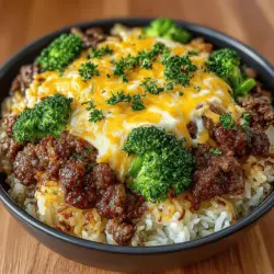 Sizzling Cheesy Beef and Broccoli Rice: A Delicious and Nutritious Meal