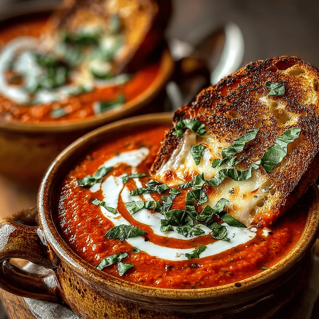 When it comes to comfort food, few dishes can rival the warm embrace of a creamy tomato basil soup paired with a crispy grilled cheese sandwich. This timeless combination not only satisfies the palate but also evokes feelings of nostalgia, making it a go-to meal for many. Whether you're enjoying a casual lunch on a sunny afternoon or seeking solace in a cozy dinner on a chilly evening, the Creamy Tomato Basil Delight is the perfect recipe to whip up. Its rich and velvety texture, combined with the fresh notes of basil, makes it a dish that appeals to food lovers of all ages.
