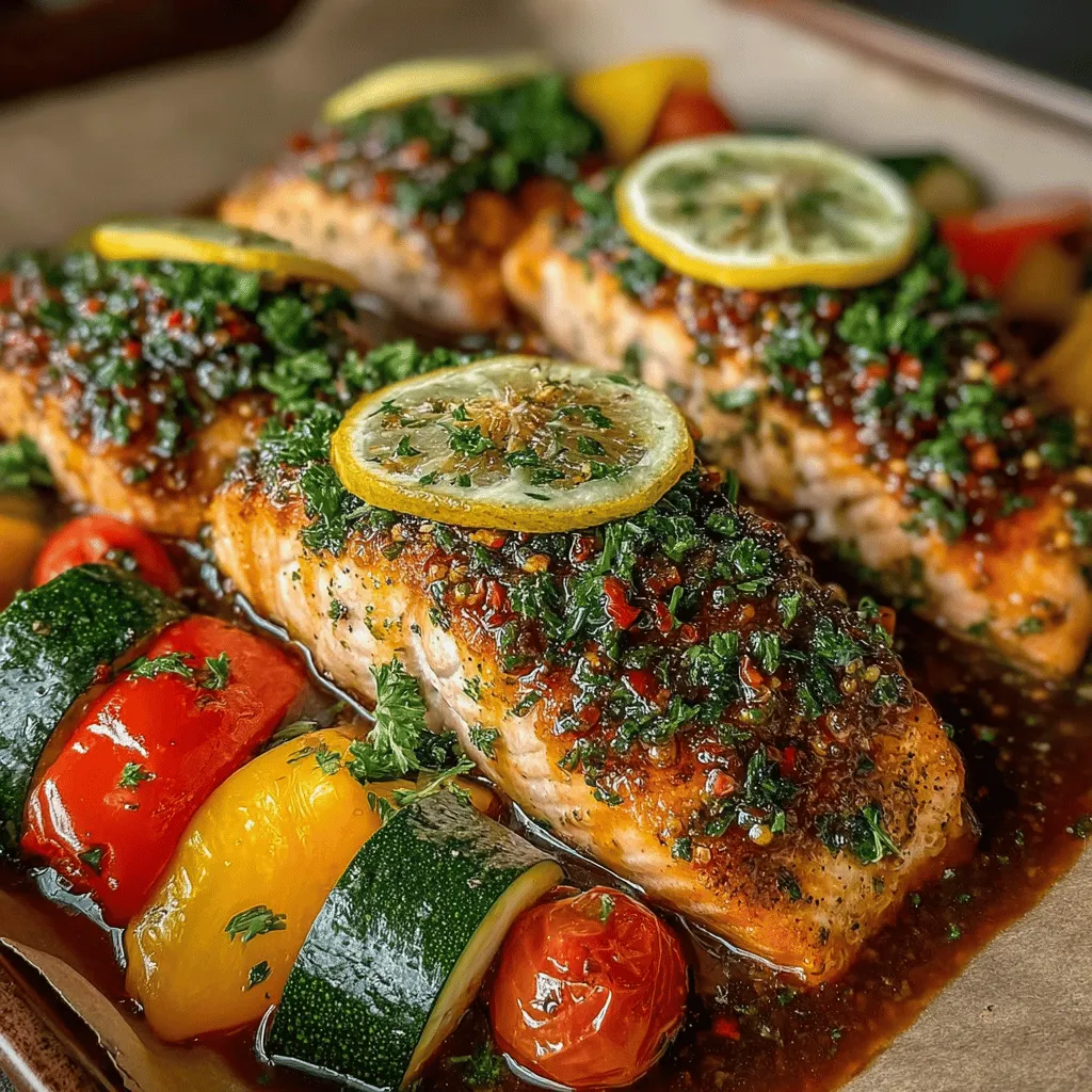 When it comes to creating a vibrant and nutritious meal, few dishes can match the appeal of Zesty Oven-Baked Lemon Garlic Salmon with Veggies. This delightful recipe perfectly marries the rich, buttery flavor of salmon with the bright freshness of seasonal vegetables, resulting in a dish that is not only visually stunning but also incredibly satisfying. Whether you're looking for a quick weeknight dinner or a healthy option for a special occasion, this recipe is sure to impress both your palate and your guests.