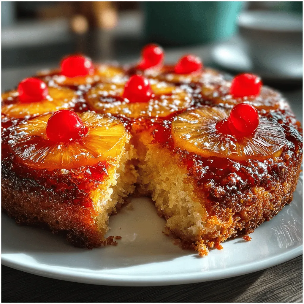 Introducing the Tropical Paradise Pineapple Upside Down Cake, a delightful dessert that brings a burst of tropical flavor to any gathering. With its moist, buttery cake base and a luscious topping of sweet and tangy pineapple, this cake is more than just a dessert; it’s an experience that evokes feelings of nostalgia and joy. Whether you're celebrating a special occasion or simply indulging in a sweet treat, this cake is sure to impress. The beauty of the Tropical Paradise Pineapple Upside Down Cake lies in its simplicity, making it an ideal choice for both novice bakers and seasoned culinary experts alike.