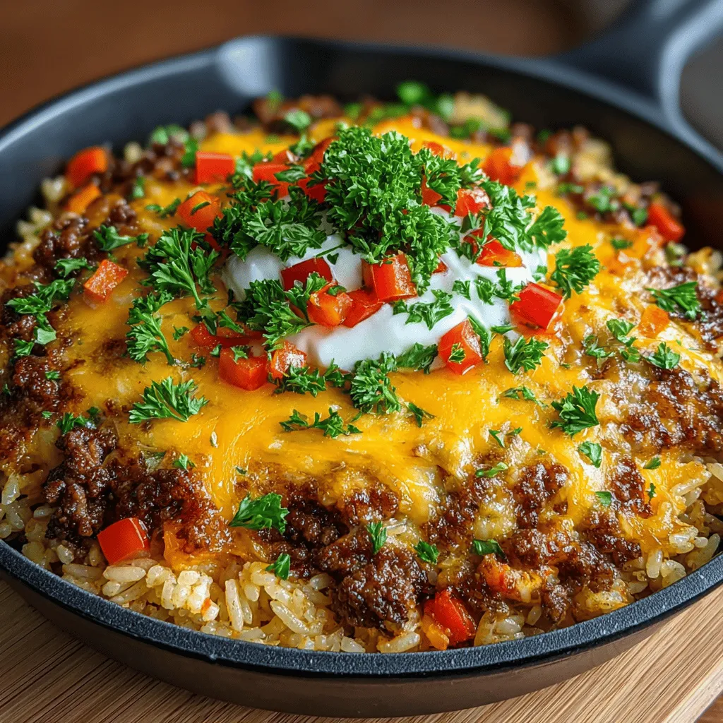 If you're searching for a comforting dish that combines savory flavors, hearty textures, and easy preparation, look no further than One-Pan Cheesy Beef and Rice Casserole. This delightful recipe not only satisfies your taste buds but also brings the family together around the dinner table. Imagine a dish where tender ground beef melds seamlessly with fluffy rice, vibrant vegetables, and gooey melted cheese—all cooked in just one pan. The appeal of this casserole lies in its simplicity and comforting flavors that embody the essence of home-cooked meals.